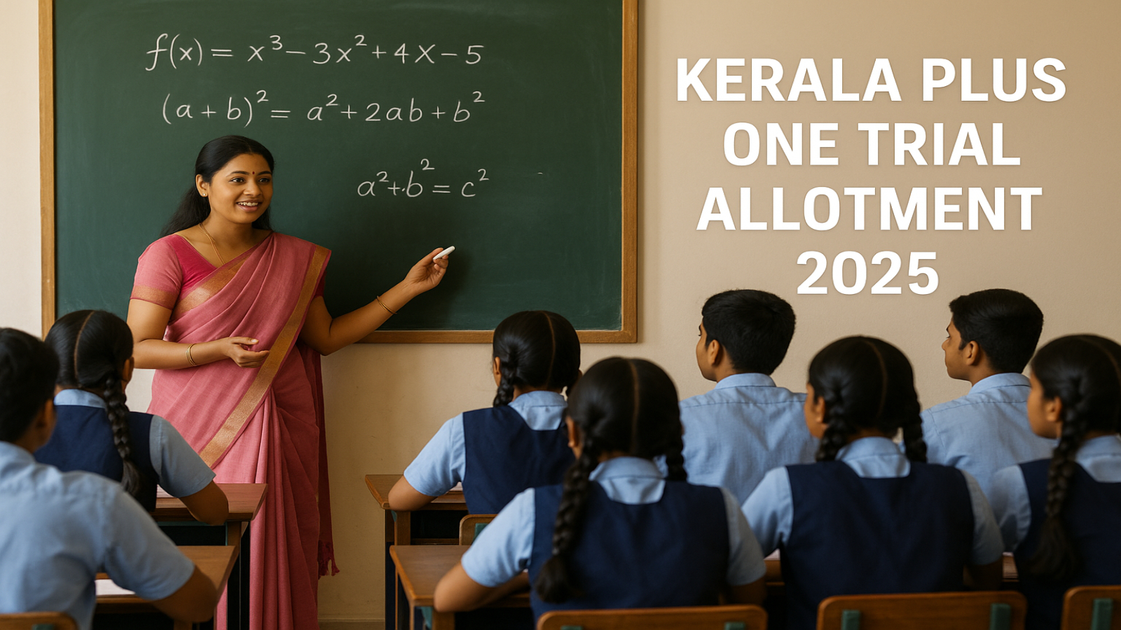 Kerala Plus One Trial Allotment 2025 Result will be published on May 24th 2025