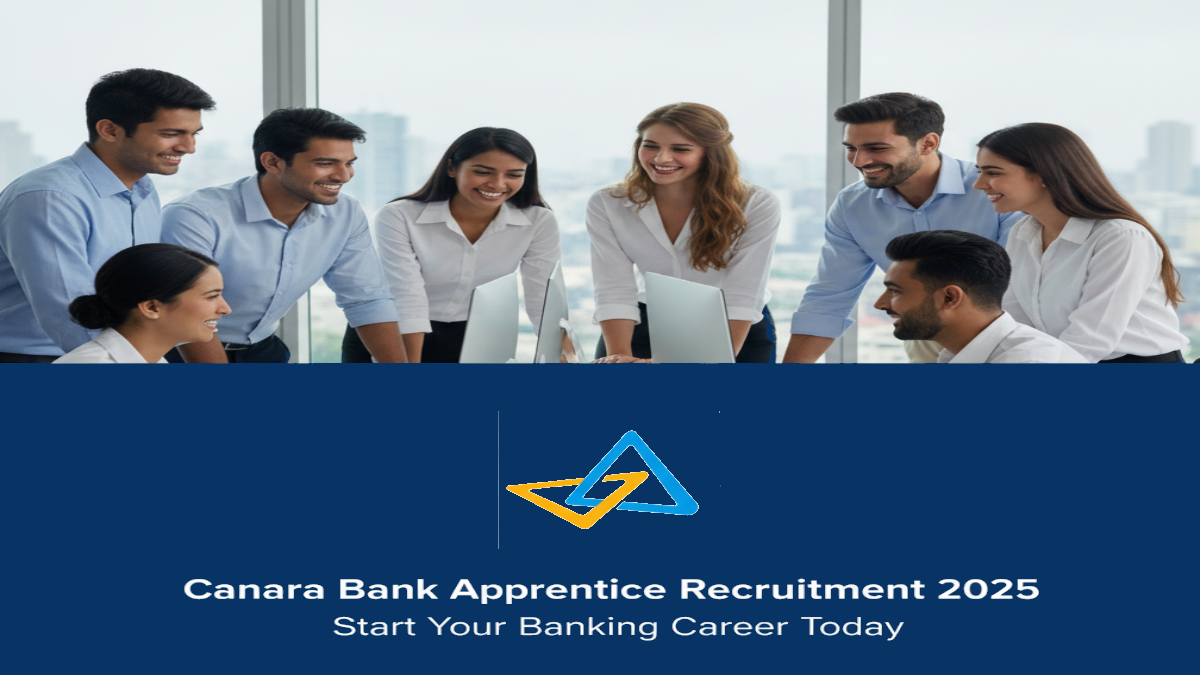Canara Bank Apprentice Recruitment 2025 Application Started Apply from September 23rd 2025