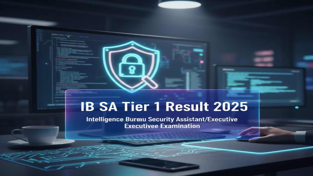 IB Security Assistant Tier-I Result 2025 Declared for 4,987 Vacancies