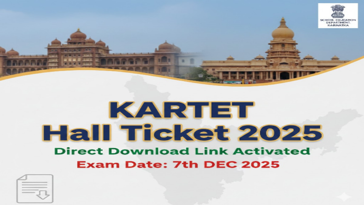 Download KARTET Hall Ticket 2025 LINK Released