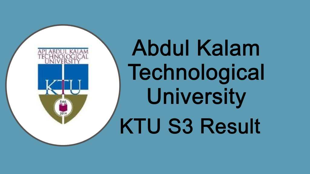 KTU S3 BTech Results