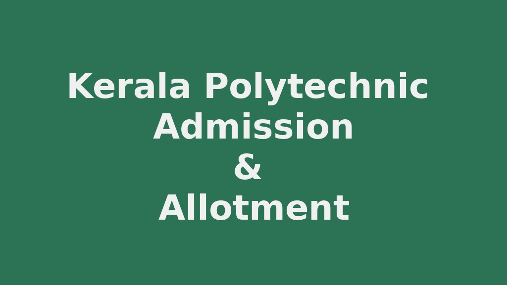 Polytechnic Admission