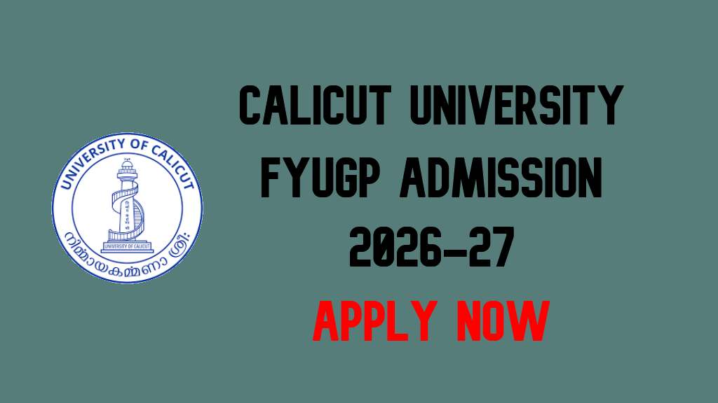 Calicut University FYUGP Admission 2026